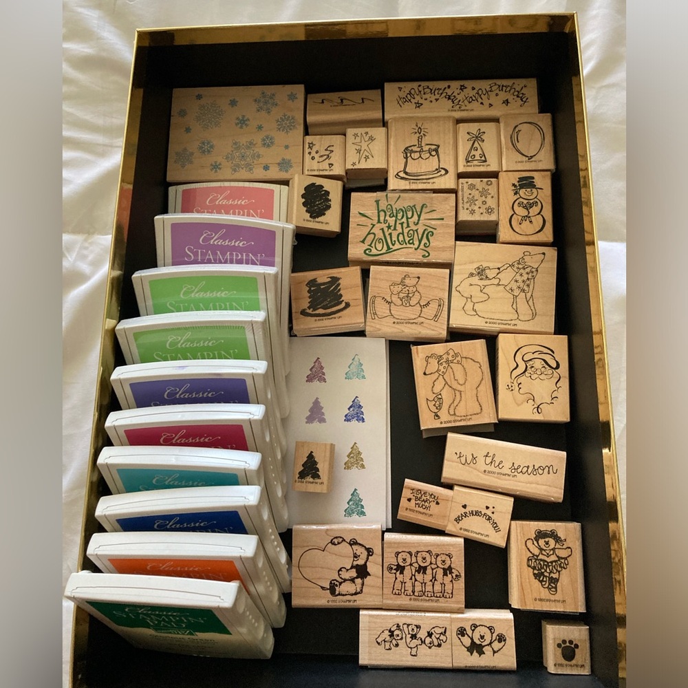 Classic Stampin pad and stamps - bundle